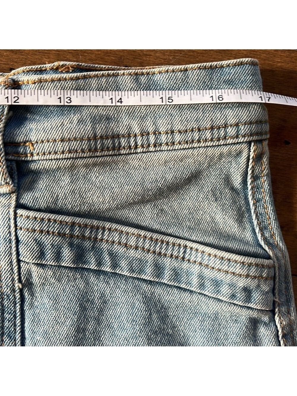 JOE FRESH Light Wash Denim Skirt Size 12 - Picture 6 of 8